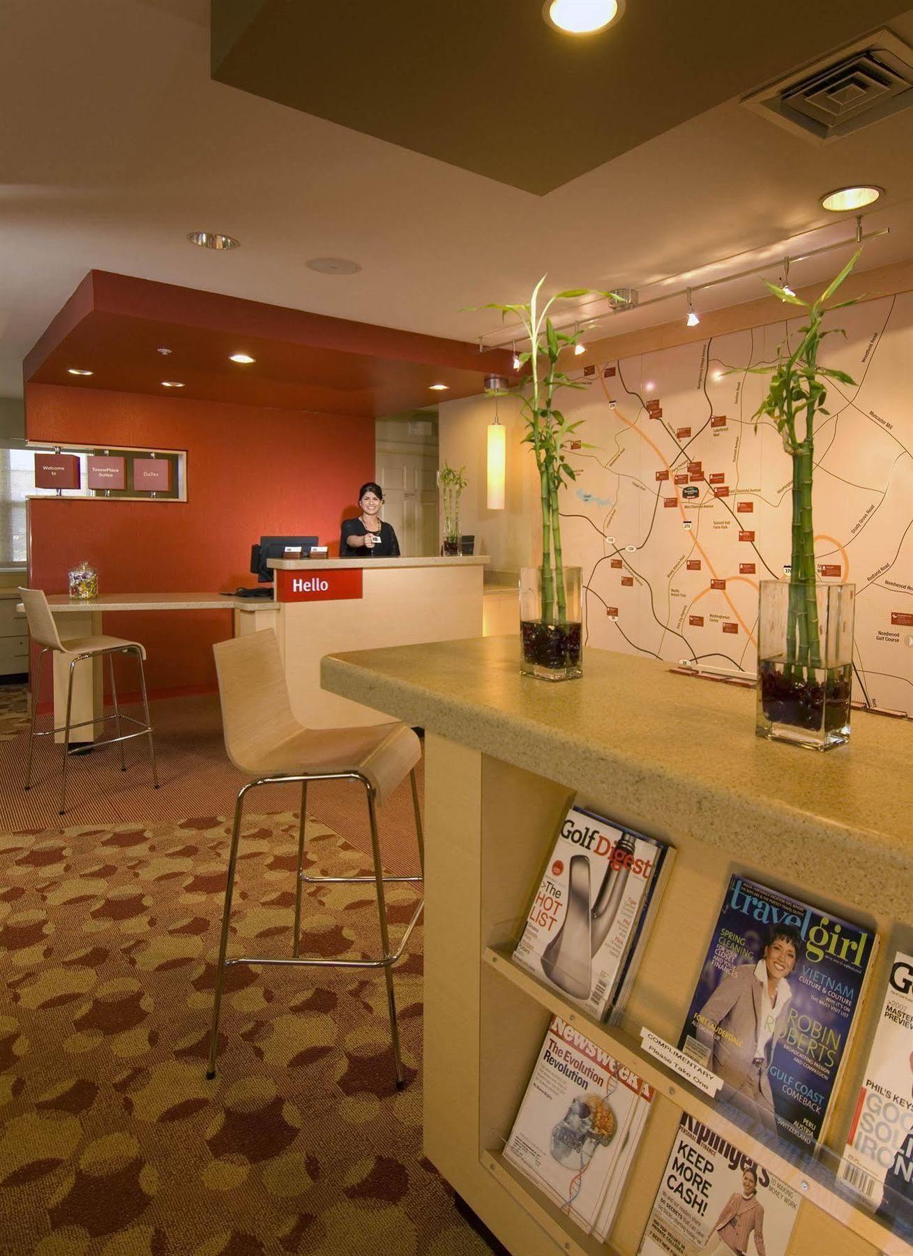 Towneplace Suites Dulles Airport Стерлинг Интерьер фото